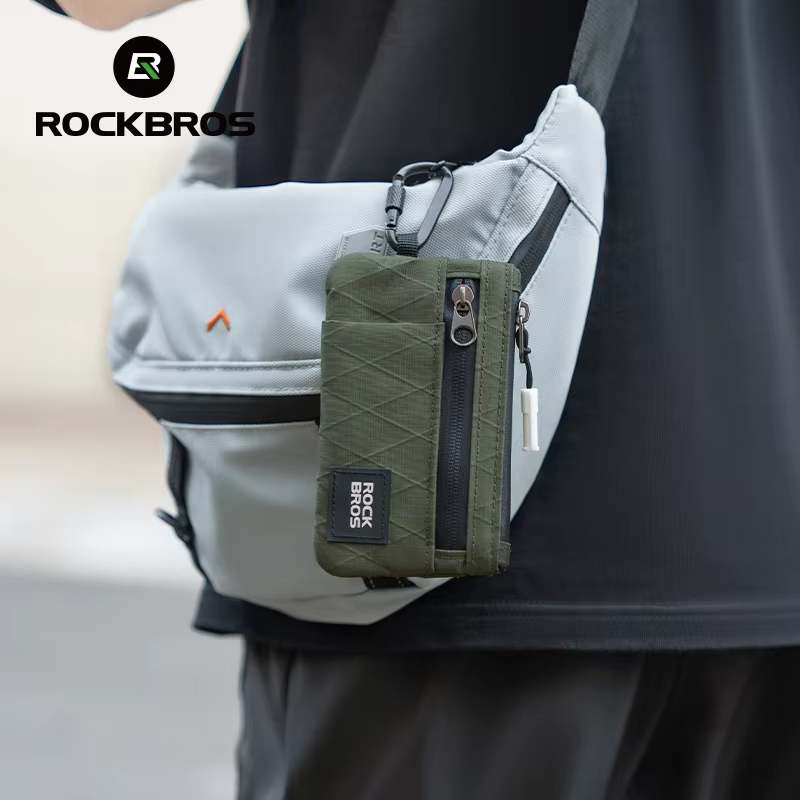 ROCKBROS sac de téléphone de cyclisme sac à main Portable léger boucle suspendue sac de carte multif