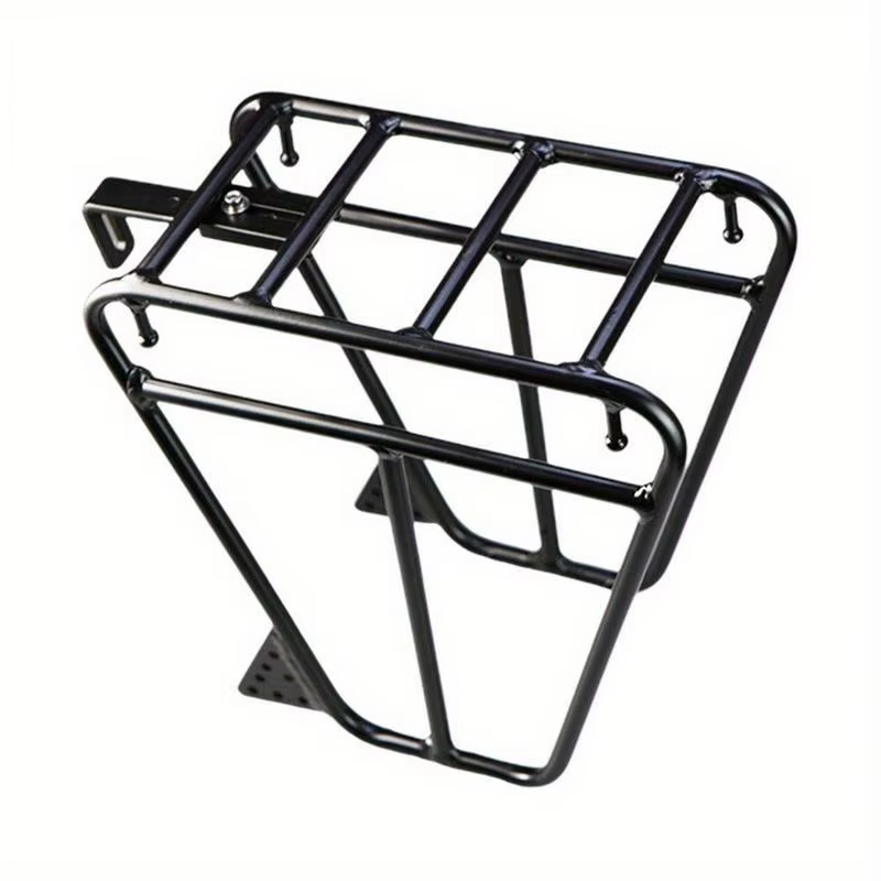 Porte-bagages avant pour vélo, support de transport pour équipement de cyclisme, avec pieds de suppo