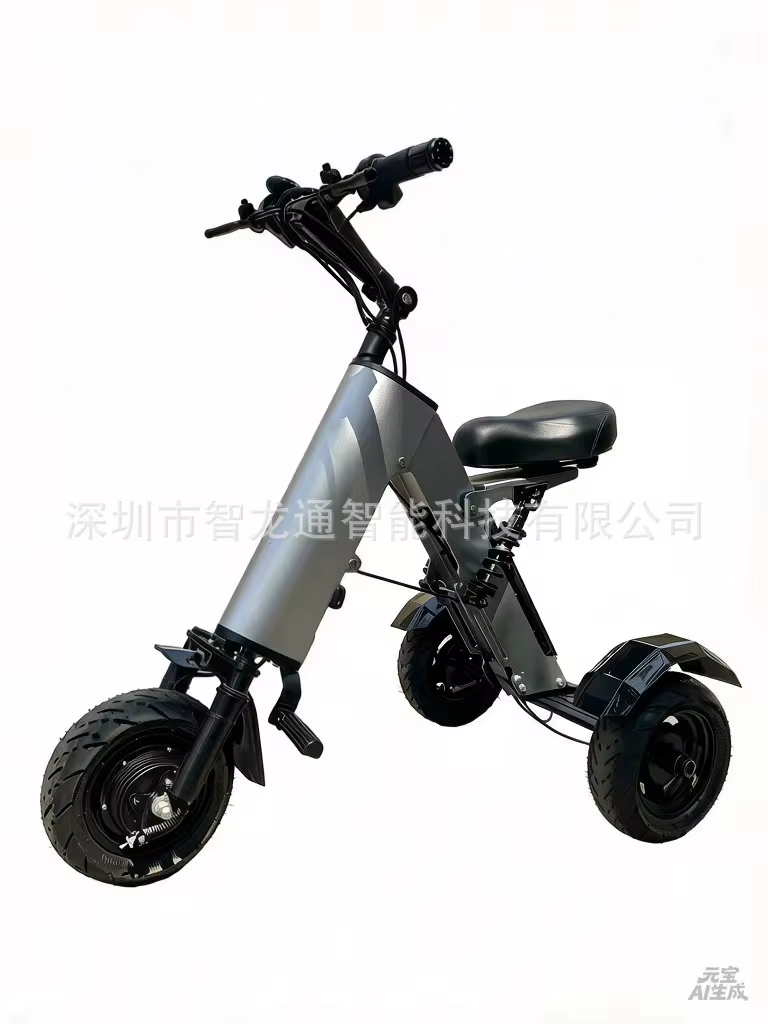 Tricycle électrique pliable léger de 17,5 kg, design à 3 étapes de pliage, vitesse de 25 km/h, 15 ° 