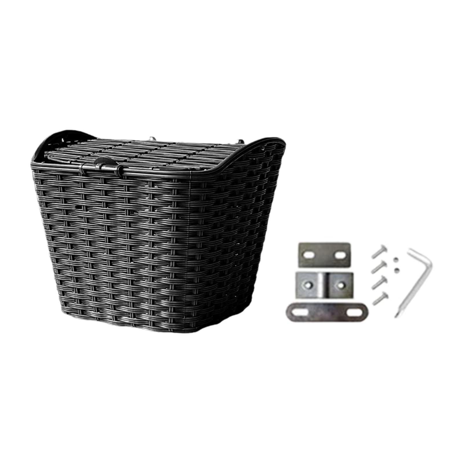 Panier suspendu de vélo avec couvercle, panier de guidon pour sac de vélos de montagne, panier de ra
