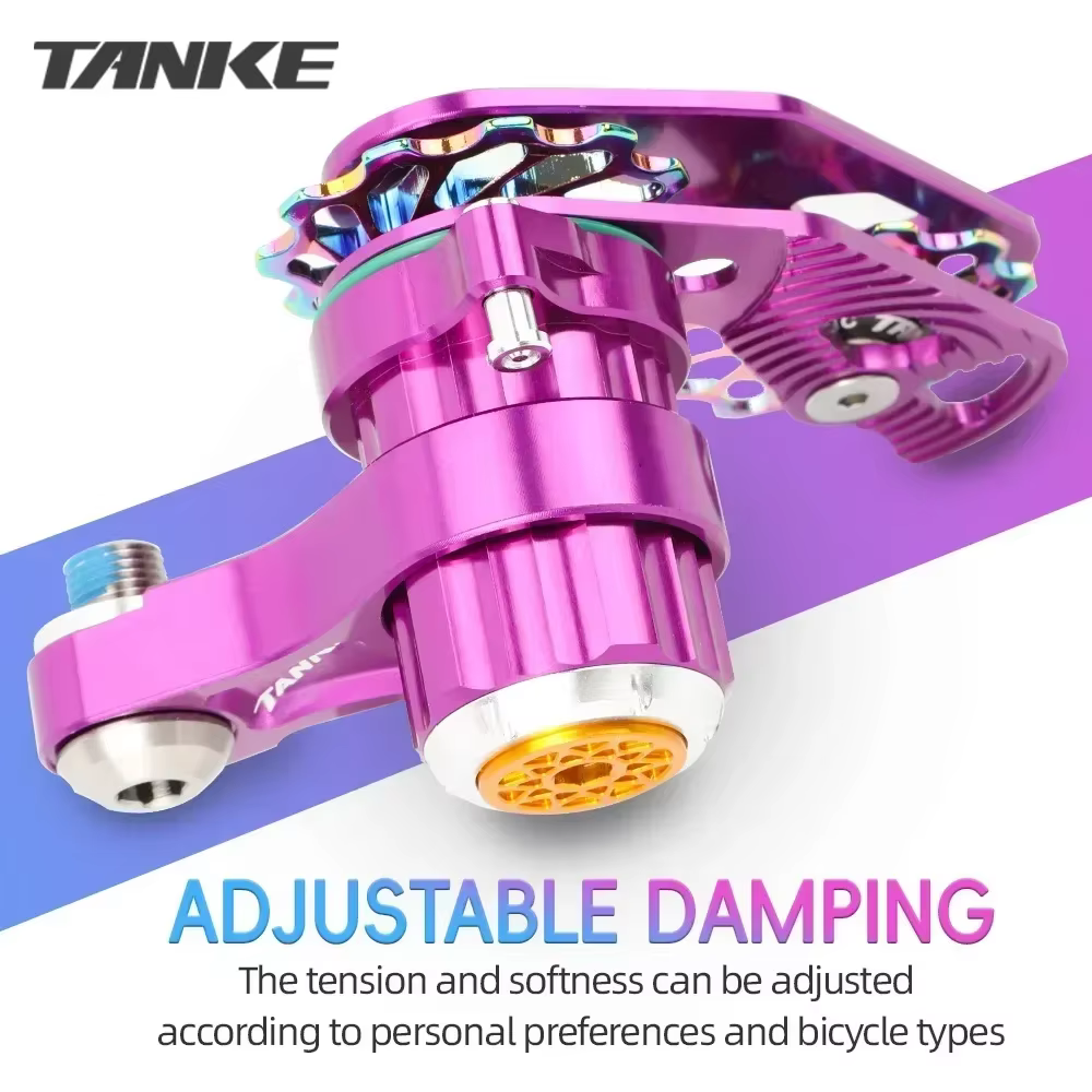 TANKE vtt tendeur de chaîne DJ vélo Guide de chaîne à vitesse unique vélo pliant en alliage d'alumin