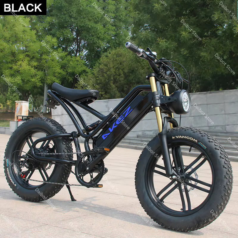 VTT électrique en alliage pour hommes, 20 pouces, 750W, 48V, pour la plage et la neige, vitesse maxi