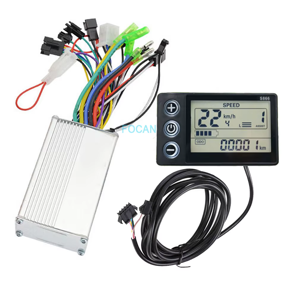 Contrôleur sans balais pour vélo électrique, panneau d'affichage LCD, scooter électrique, moteur BLD