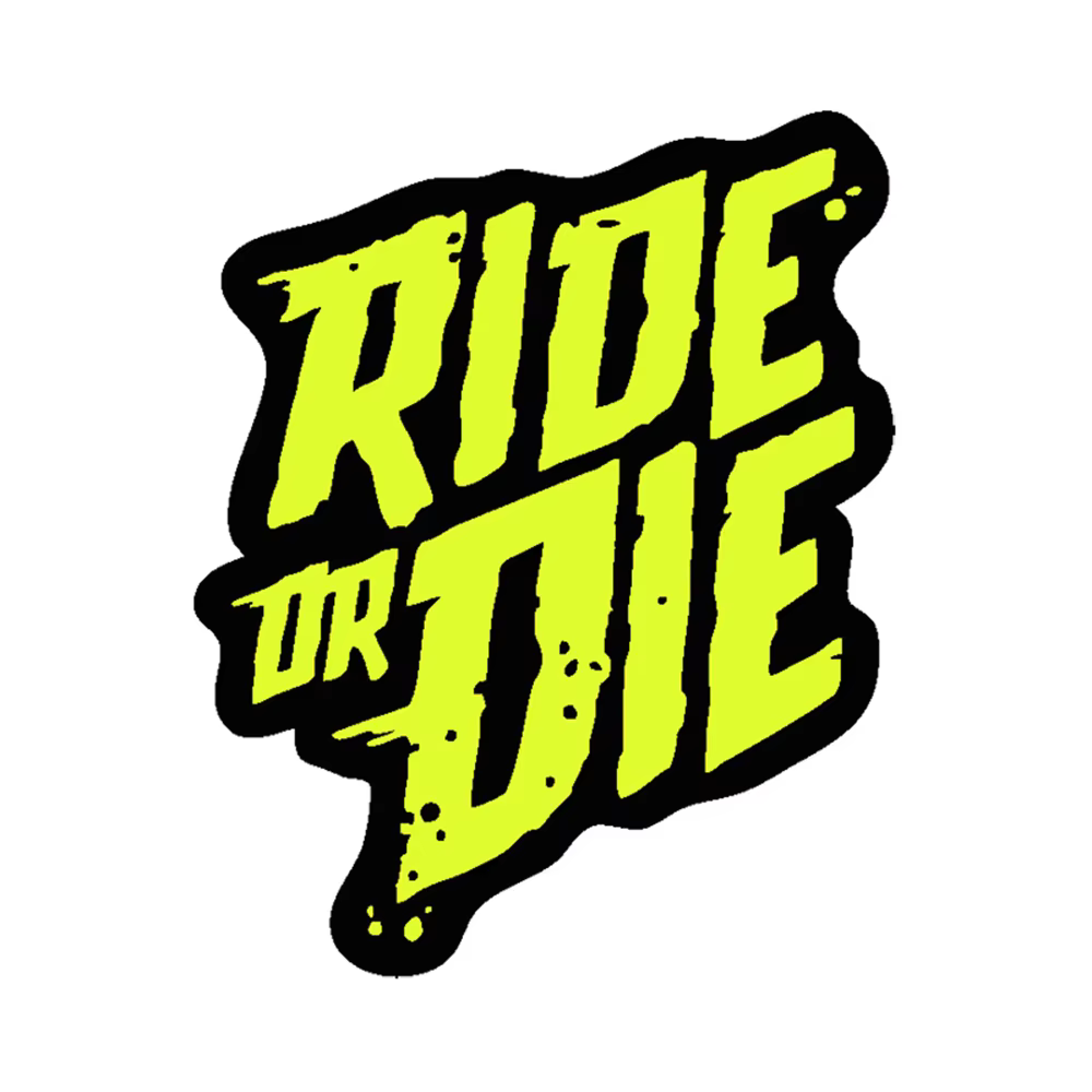 Ride or Die – autocollants de cadre de vélo, autocollants en vinyle imperméables pour Tube supérieur
