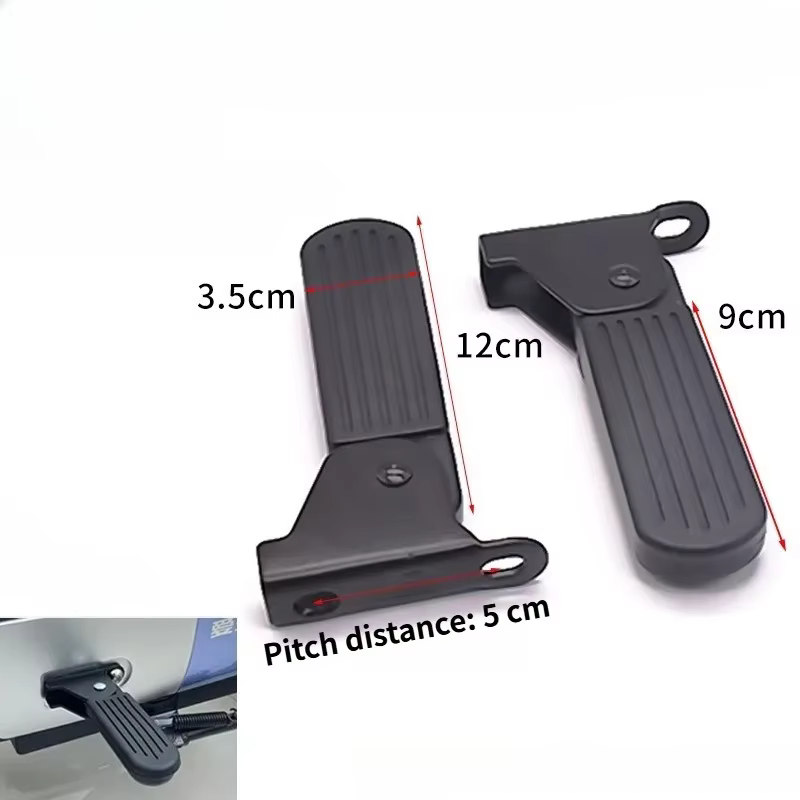 1 paire de pédales avant pliables pour vélo électrique, pièces de cyclisme antidérapantes en alliage