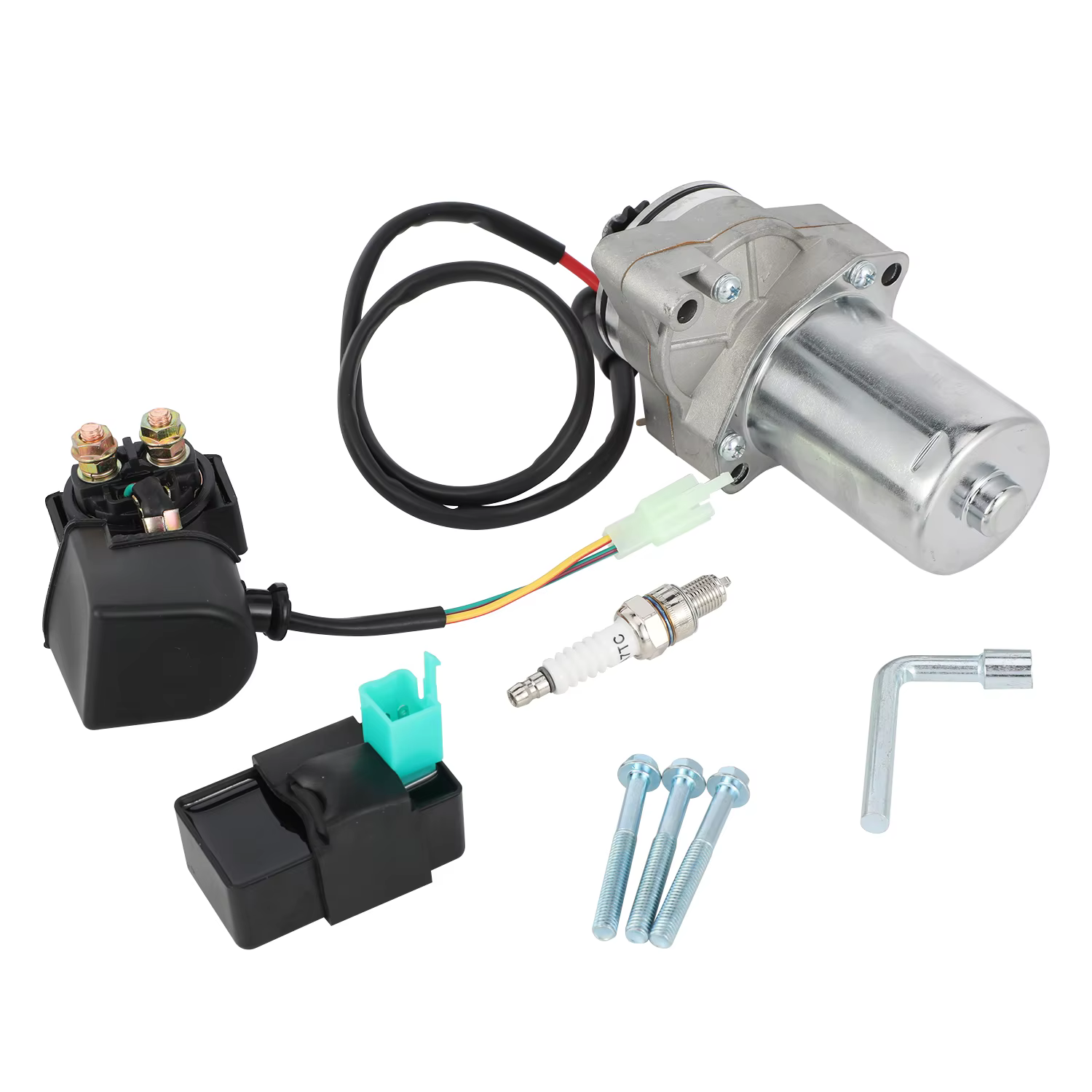 Kit de démarrage électrique de Motocross pour moteurs horizontaux 50cc 70cc 90cc 110cc 125cc ATV Dir