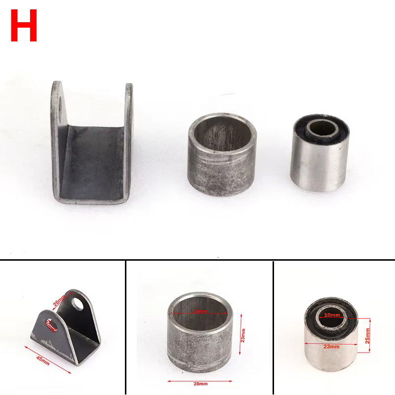 Support de bras oscillant de suspension, manchon tampon avec douille en acier, cosses de suspension 