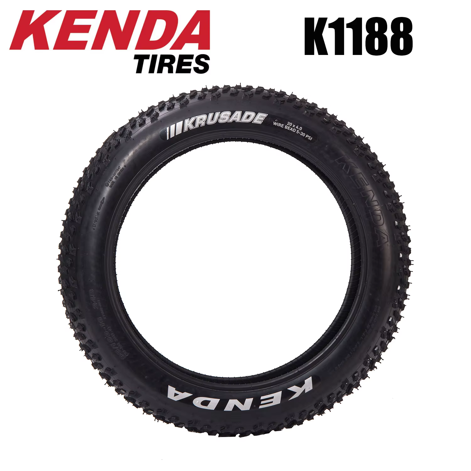 Kenda K1188/K1167 Krusade gros pneu 20x4.0 pneu de vélo 20 "x 4.00 fil pneu SRC noir gros pneu de vé
