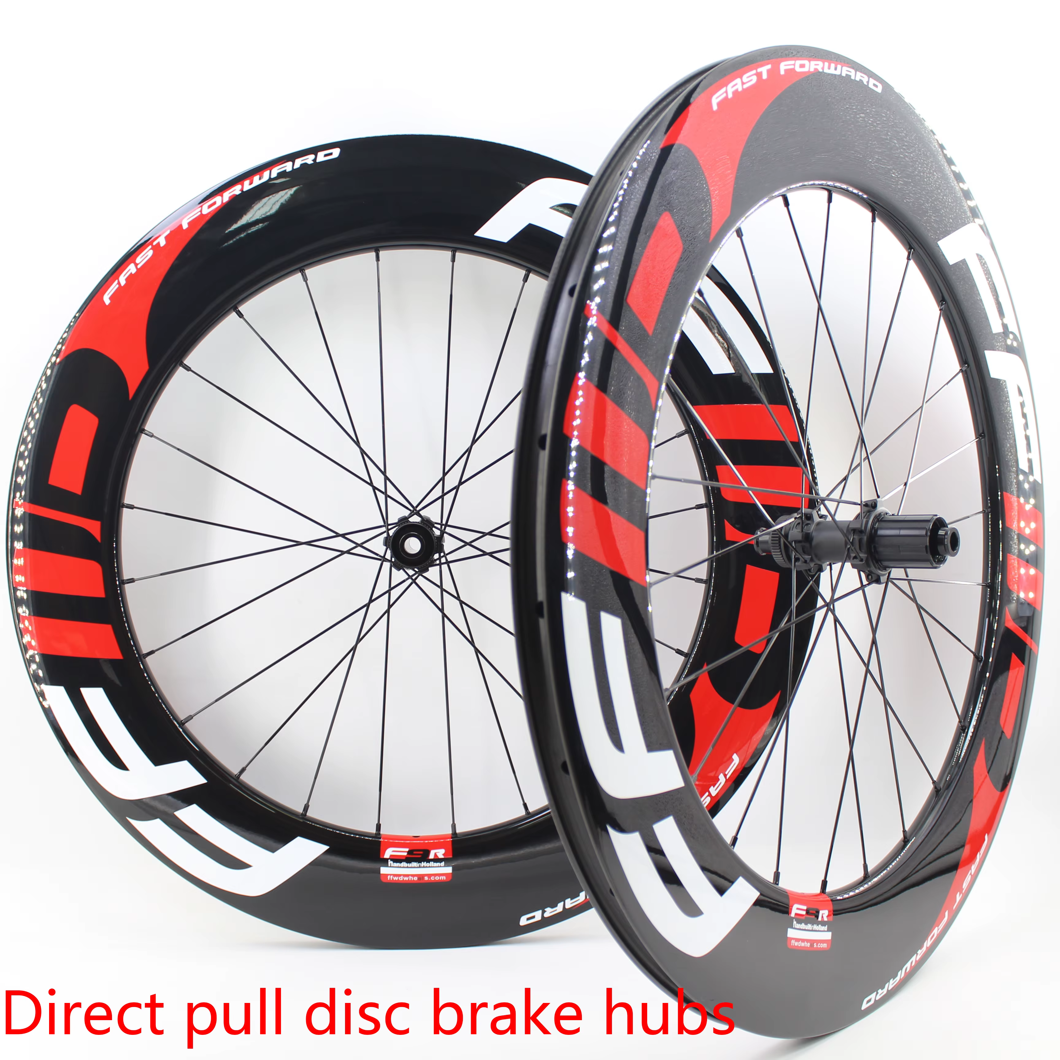 Nouveau 700C vélo de route entièrement en Fiber de carbone roues de vélo à axe traversant verrouilla
