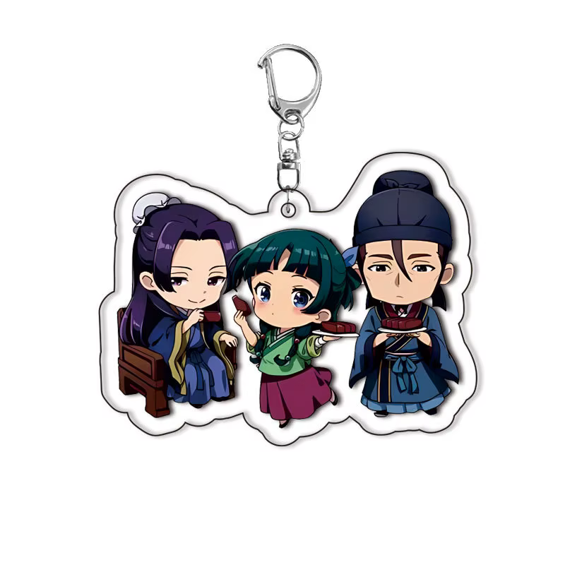 Porte-clés en acrylique avec personnage Kawaii The Apothecary Diaries, accessoires de dessin animé, 