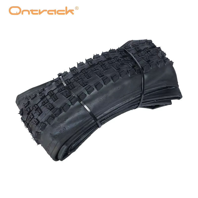 Pneu plié ONTRACK 26 27.5 29X2.35 WOLF TRACK 30TPI SKIN, paroi noire et paroi marron