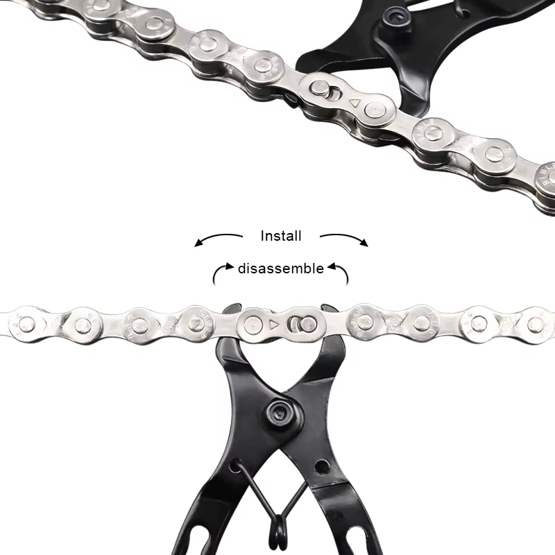 Joints de connecteur de maillon de chaîne de vélo, boutons magiques, pince à boucle de vérificateur 