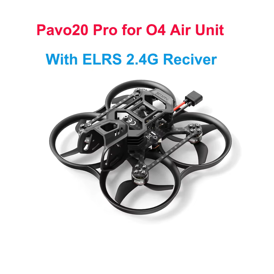 BETAFPV Pavo20 O4 Pro II quadrirotor BWhoop sans balais 1104 72000KV moteur F4 2-3S 20A AIO avec réc