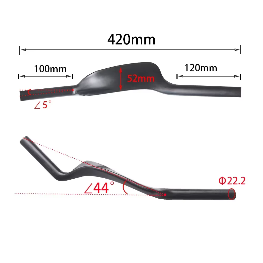Repose-vélo de route entièrement en Fiber de carbone, Clip de guidon TT sur barres aérodynamiques, E