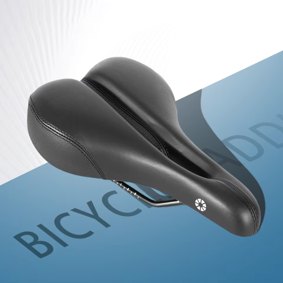 Selle de vélo confortable, coussin de selle de vélo vtt, pliable pour adultes, cyclisme, mousse à mé