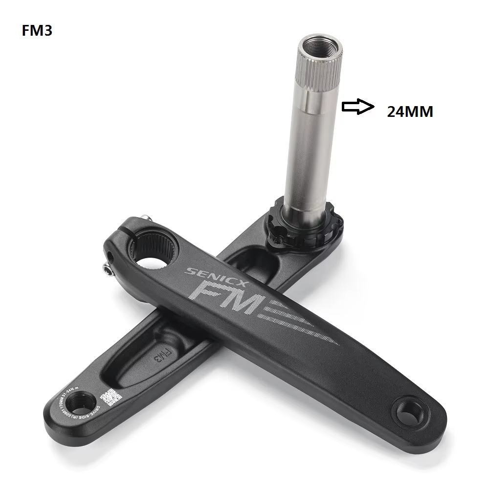 SENICX – manivelle de vtt en alliage d'aluminium à montage direct, trois clous, DUB, 29MM/ 24MM, FM2