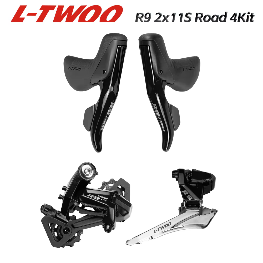 LTWOO R9 2x11 Vitesses, 22s Route Groupset, Levier de Vitesses + Dérailleurs Arrière + Dérailleurs A