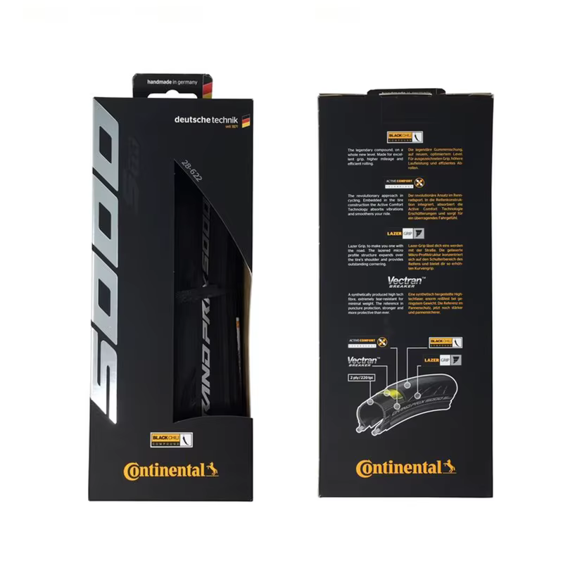 Continental Grand Masters-Pneus de vélo de route sans chambre à air, pliants, 5000, GP5000, 700x20 C