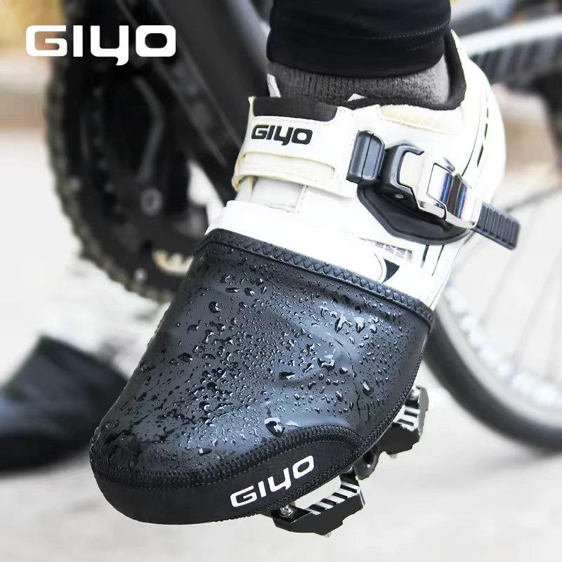 GIYO couvre-chaussures imperméables anti-dérapant chaud protecteur réfléchissant demi-orteil couvre-