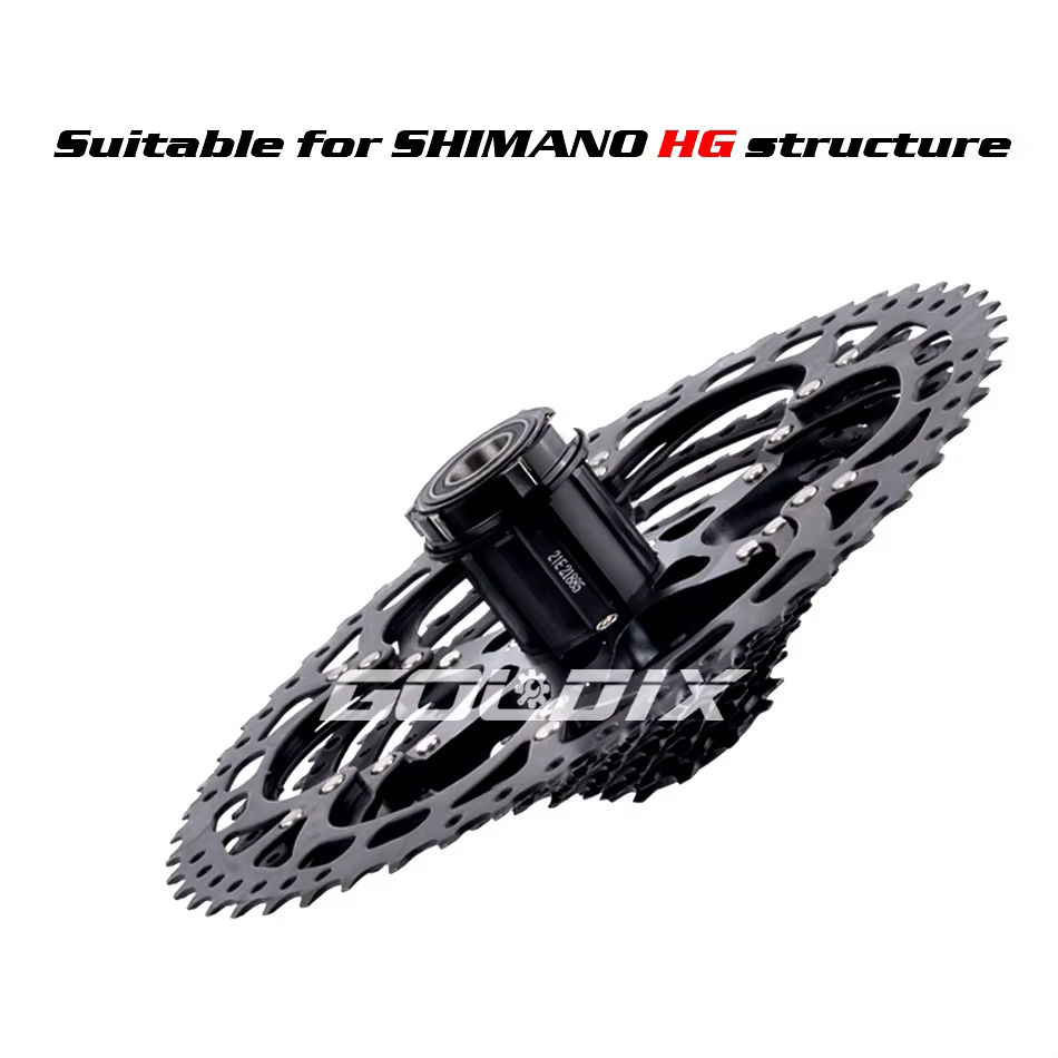 GOLDIX-Pignon de roue libre de vélo pour Shimano, VTT noir, 8, 9, 10, 11/12 vitesses, 40, 42, 46, 50