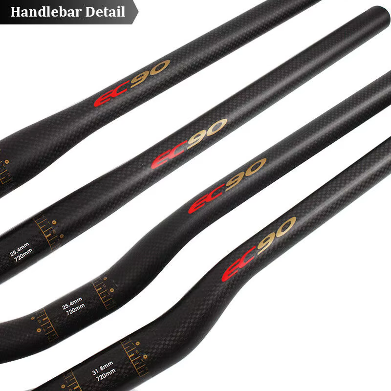 EC90-Guidon VTT ultraléger en fibre de carbone, dimensions 25.4/31.8mm, dimensions 660/680/700/720/7