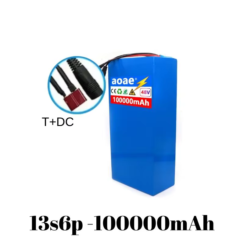 đ Batterie au lithium 100% 18650 originale 48V 100Ah 13s6p, pack de batteries 48v1500W pour scooter