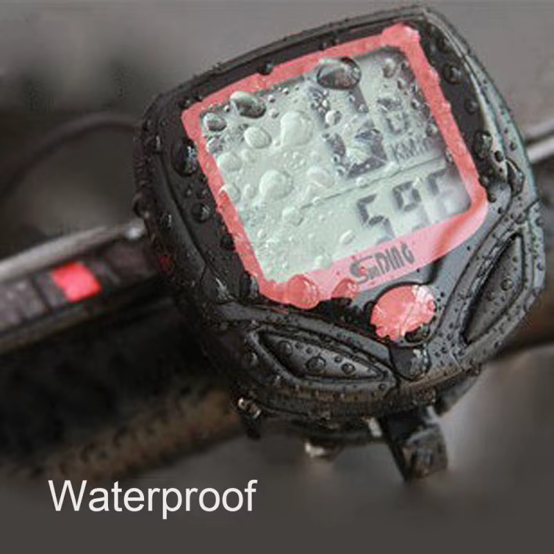 Compteur de vitesse de vélo avec écran LCD numérique, odomètre étanche, instrument d'enregistrement 