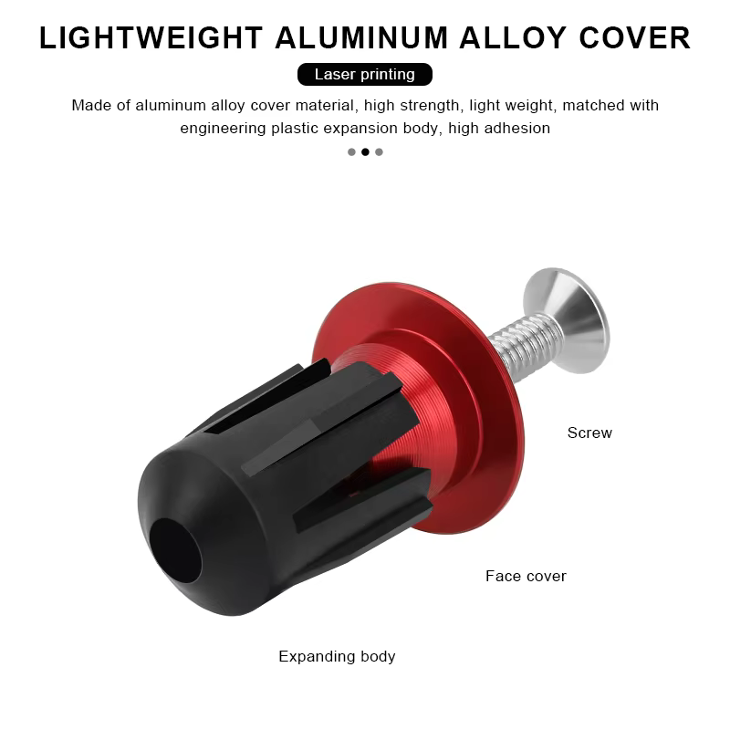1 paire de bouchons d'extrémité de guidon de vélo en alliage d'aluminium, embout de guidon de vélo d