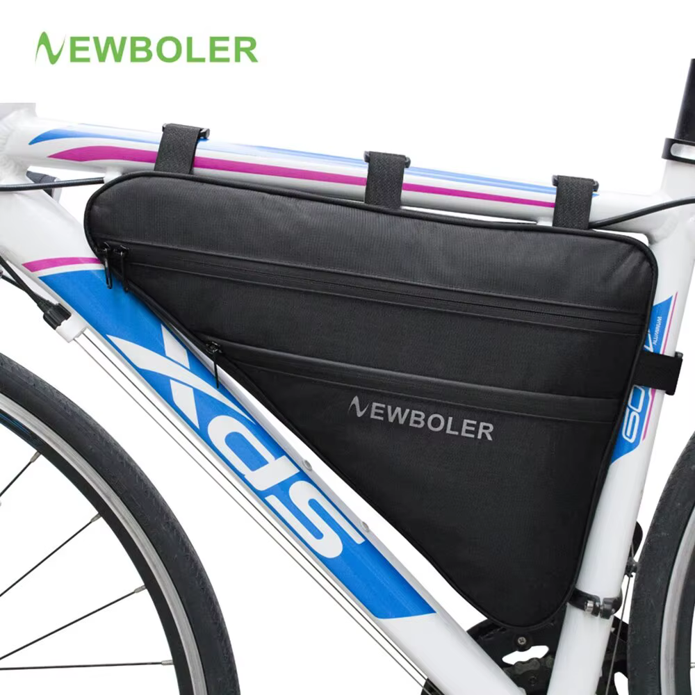 NEWBOLER grand sac Triangle de vélo cadre de vélo sac de Tube avant sac de cyclisme étanche sacoche 
