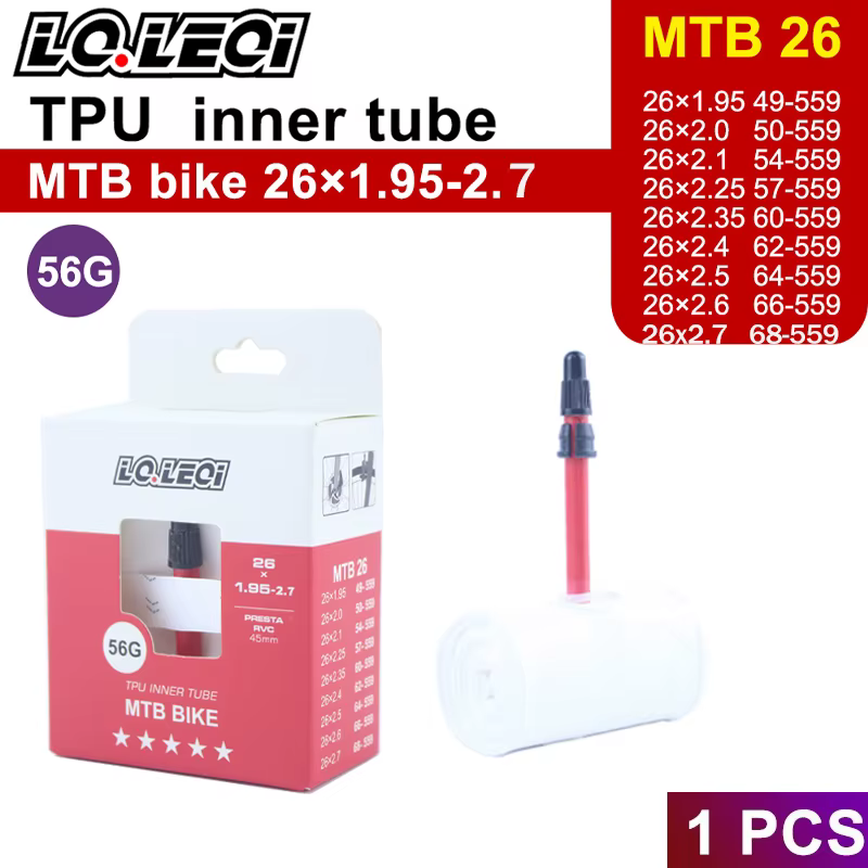 LQ.LEQI VTT 29 26 27.5 chambre à air de vélo caméra ultralégère TPU 29x1.95 2.0 2.1 2.2 2.3 2.4 2.5 