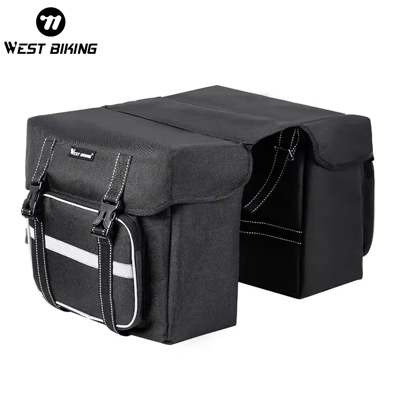 WEST VÉLO Vélo Siège Arrière Sac 25L Grande Capacité En Plein Air Porte Bagages Sacs Vélo VTT Route 