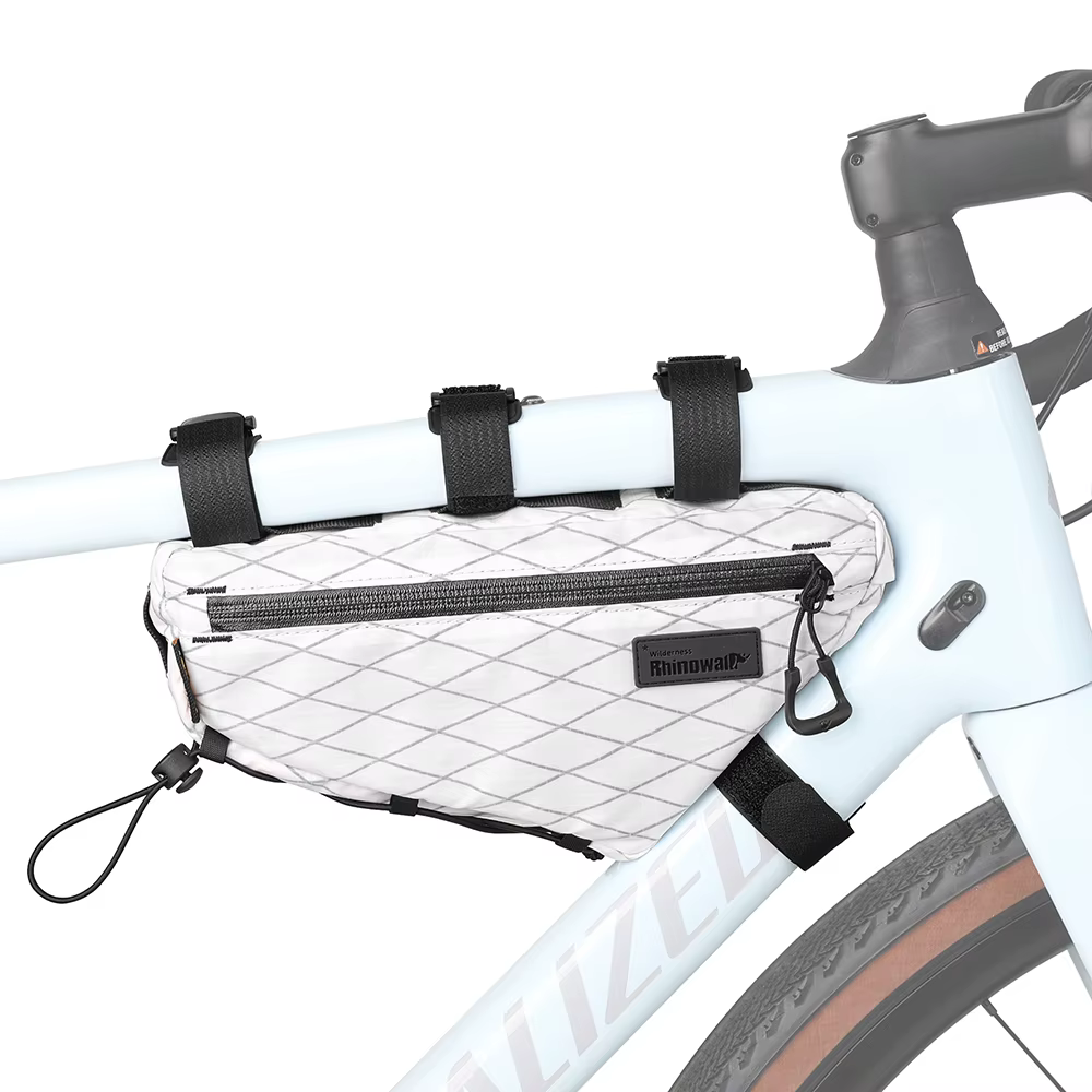 Rhinowalk 2024 sac de cadre de vélo étanche mis à jour sac de barre transversale de vélo court voyag