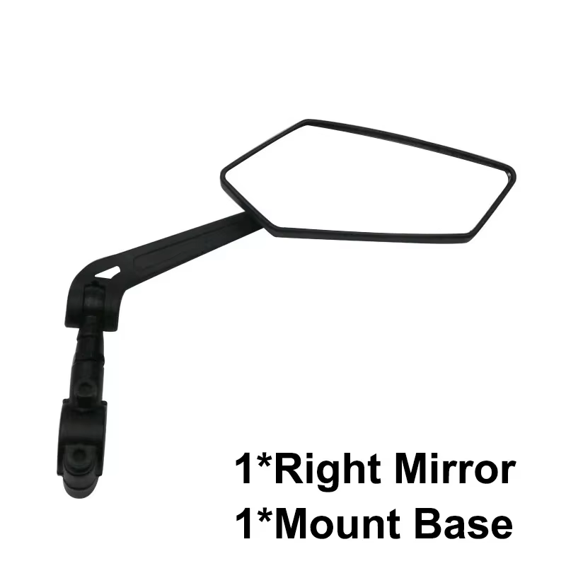 RIDERACE rétroviseur de vélo clair vélo large gamme vue arrière réflecteur de vue guidon réglable mi