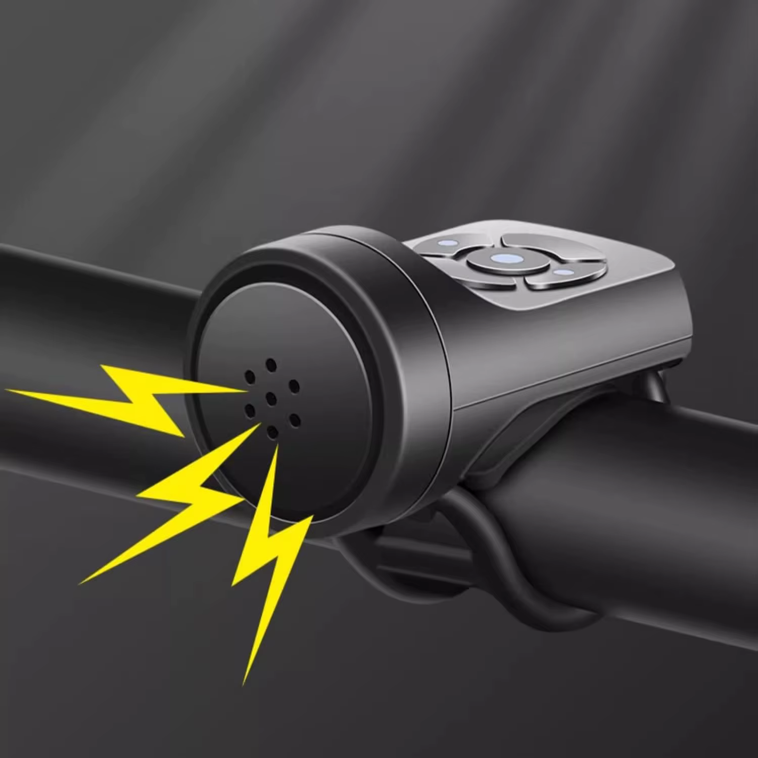 Klaxon de vélo électrique 120DB, 4 Modes sonores et alarme de vibrations, Rechargeable et étanche po