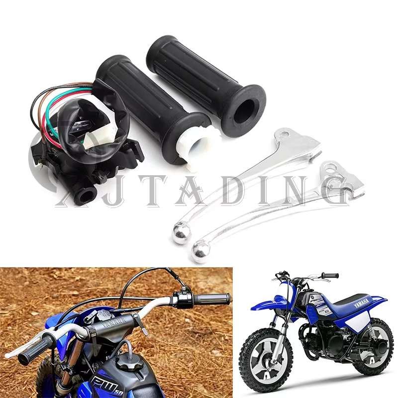 Poignées d'accélérateur de moto, levier de frein pour Yamaha PW50 PY50 PW PY 50 PEEWEE PIWI Dirt Pit