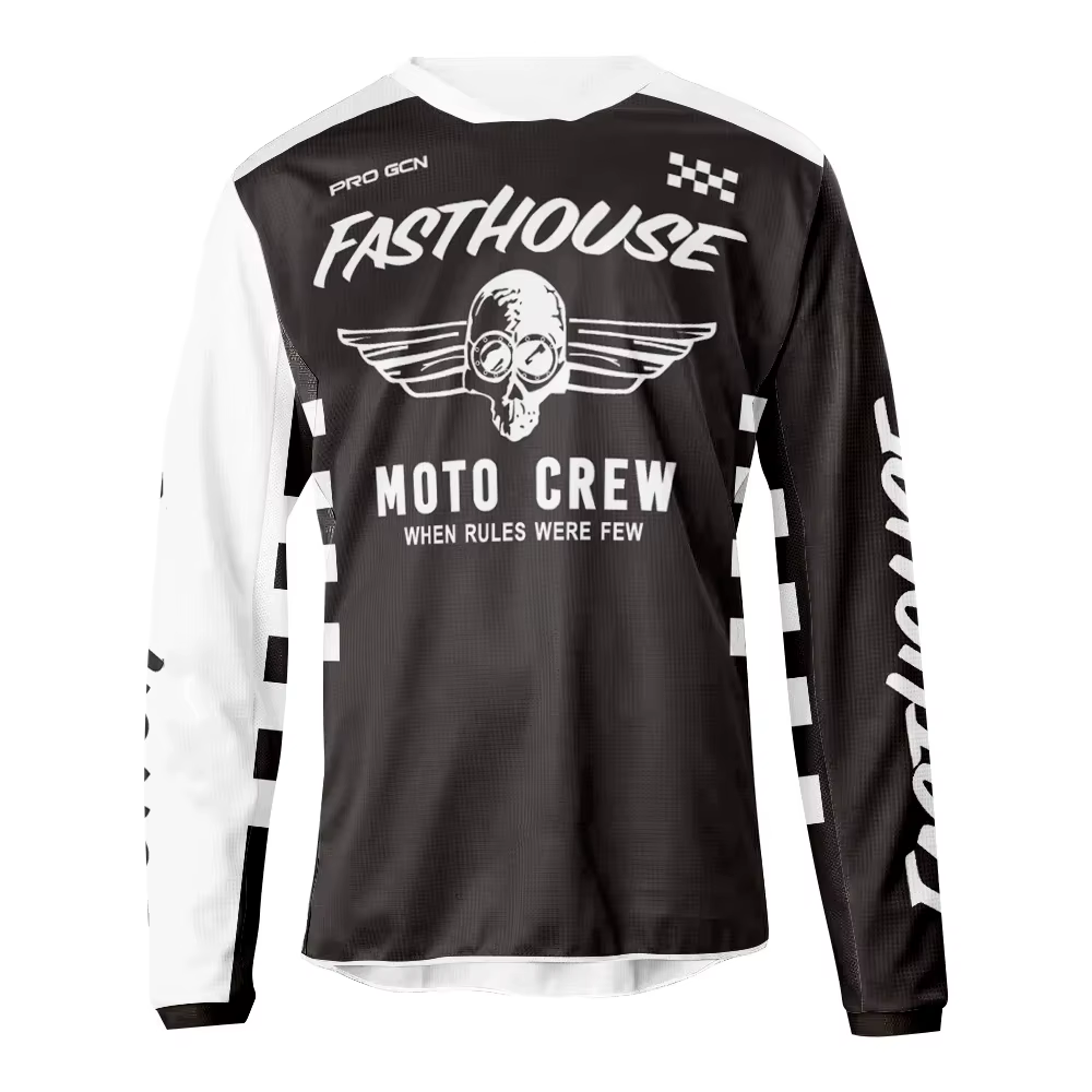 Maillot de cyclisme respirant à manches longues pour homme, chemise de course, séchage rapide, VTT,