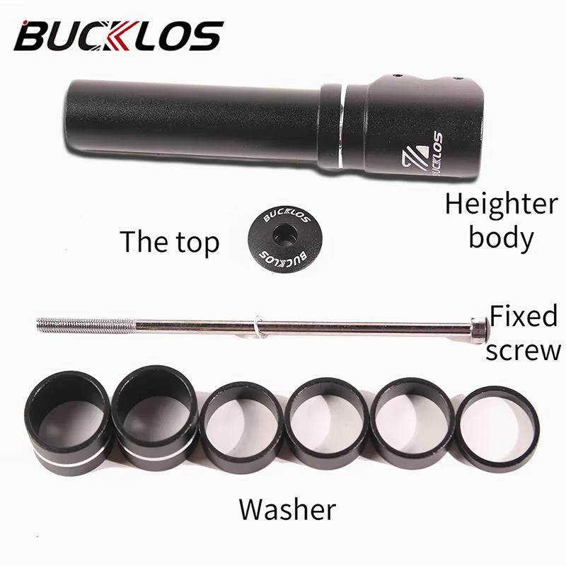 BUCKLOS tige de fourche de vélo montée jusqu'à 115mm 180mm 210mm tige de vélo extension de hauteur r