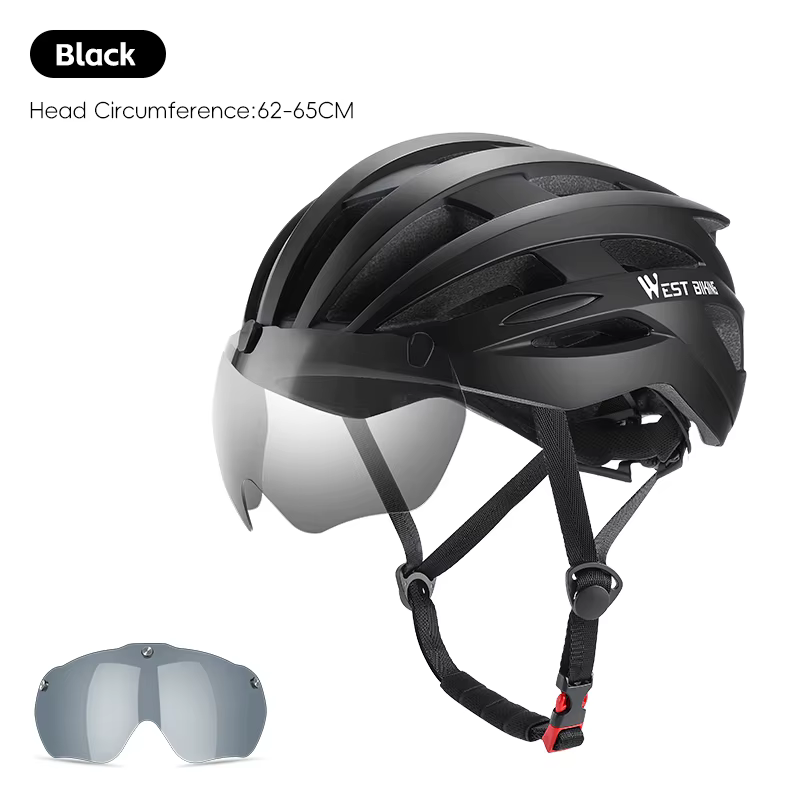 Casque de vélo extra large WEST BIKING pour tour de tête de 62-65 cm, moulage intégré ultraléger, ca