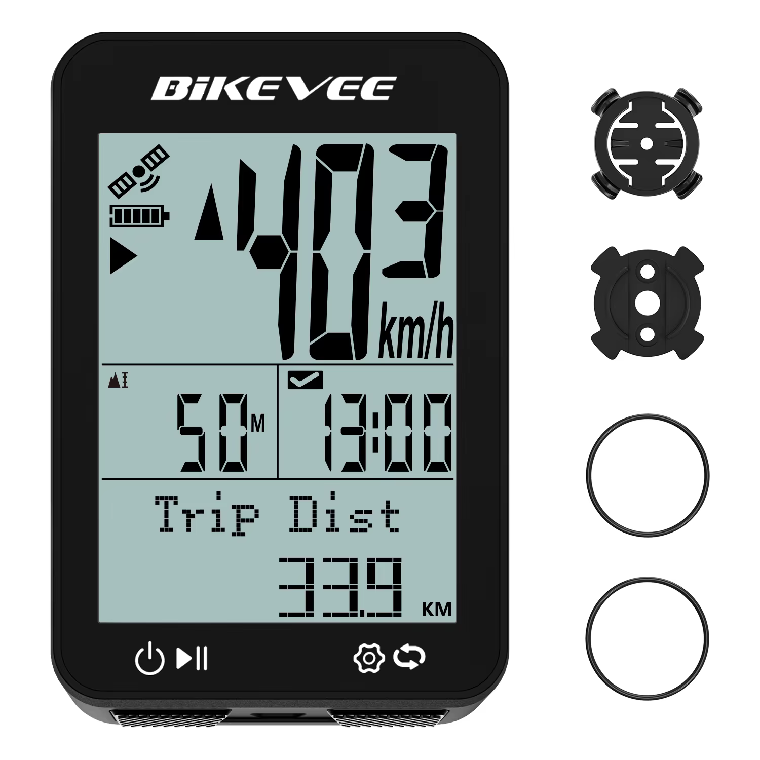 Ordinateur de vélo GPS sans fil, étanche, multifonctionnel, compteur de vitesse, odomètre, chronomèt