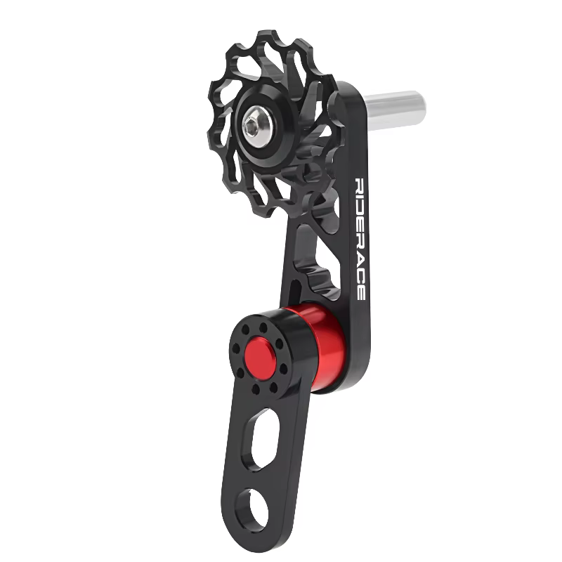 Tendeur de chaîne de vélo à vitesse unique, dérailleur arrière en alliage d'aluminium, stabilisateur