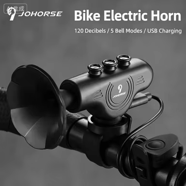 Klaxon électrique réglable pour vélo, klaxon super puissant, sonnette électrique pour vélo électriqu