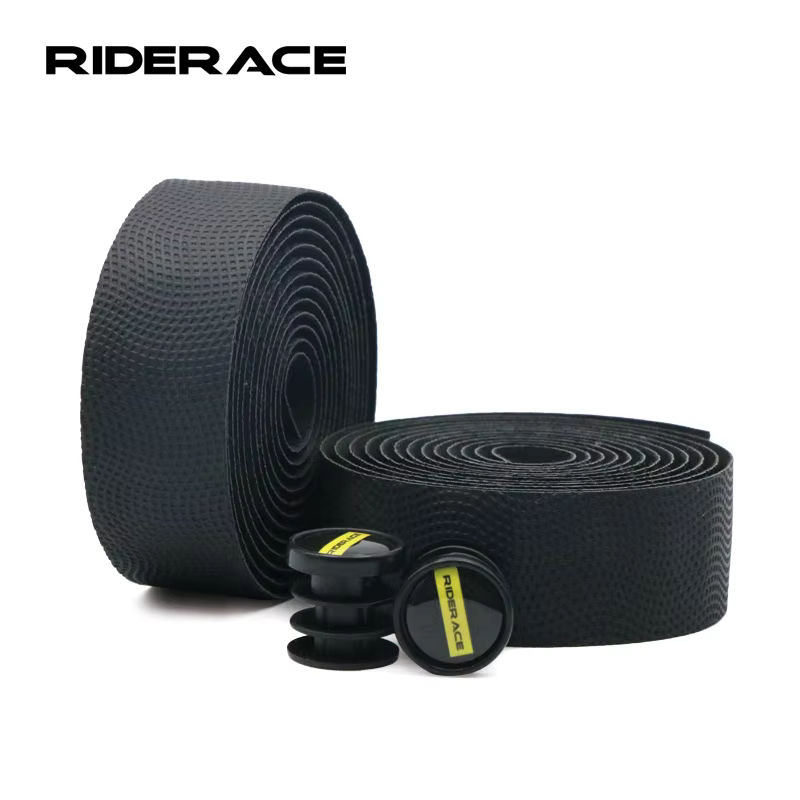 Bande de guidon de vélo en cuir PU + EVA, antidérapante, antichoc, sangles de fixation, bandes de gu