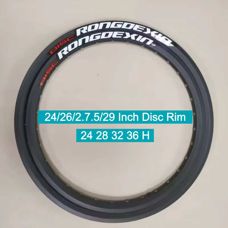 Jantes de vélo de montagne 24/26/2.7.5/29 pouces avec 24, 28, 32, 36 trous de rivets, jantes à doubl
