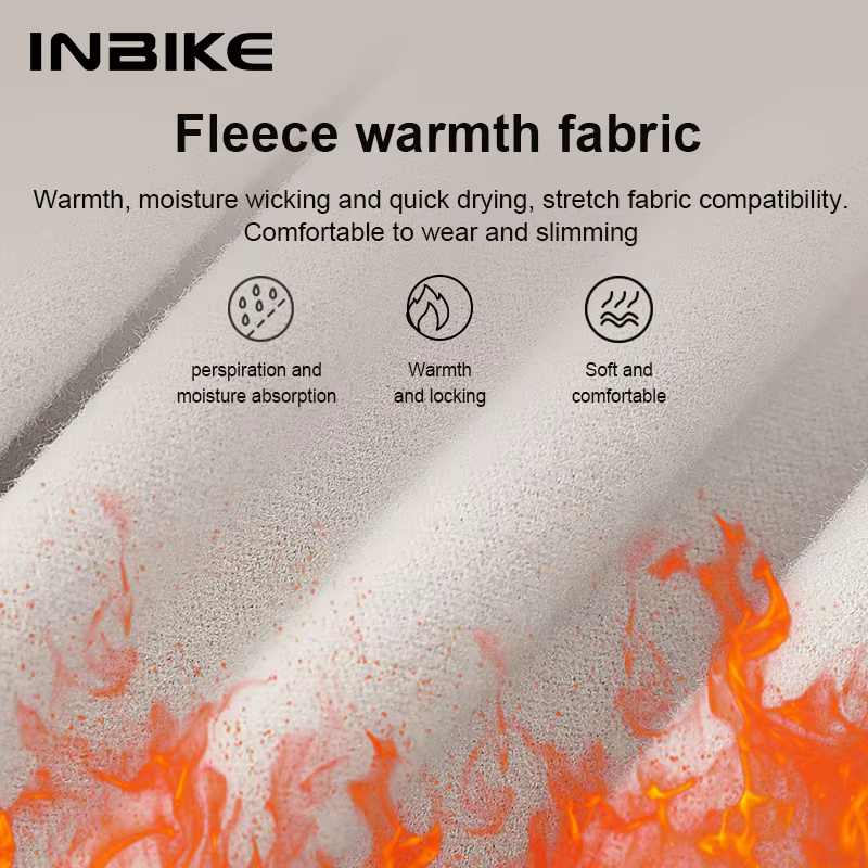 INBIKE hiver polaire femme maillot de cyclisme thermique vtt vélo Colthing vélo de route veste coupe