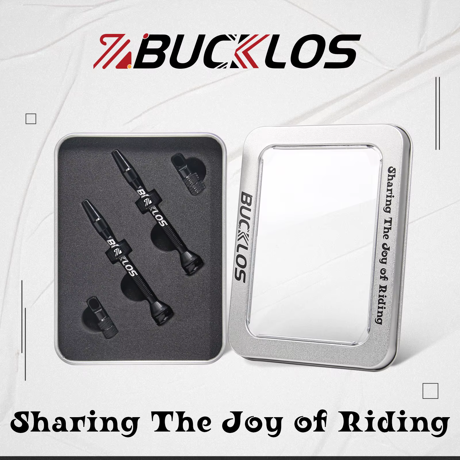 BUCKLOS 40MM 44MM vélo Tubeless Valve CNC vélo de route Presta Valve vélo Tubeless jante bande vtt F