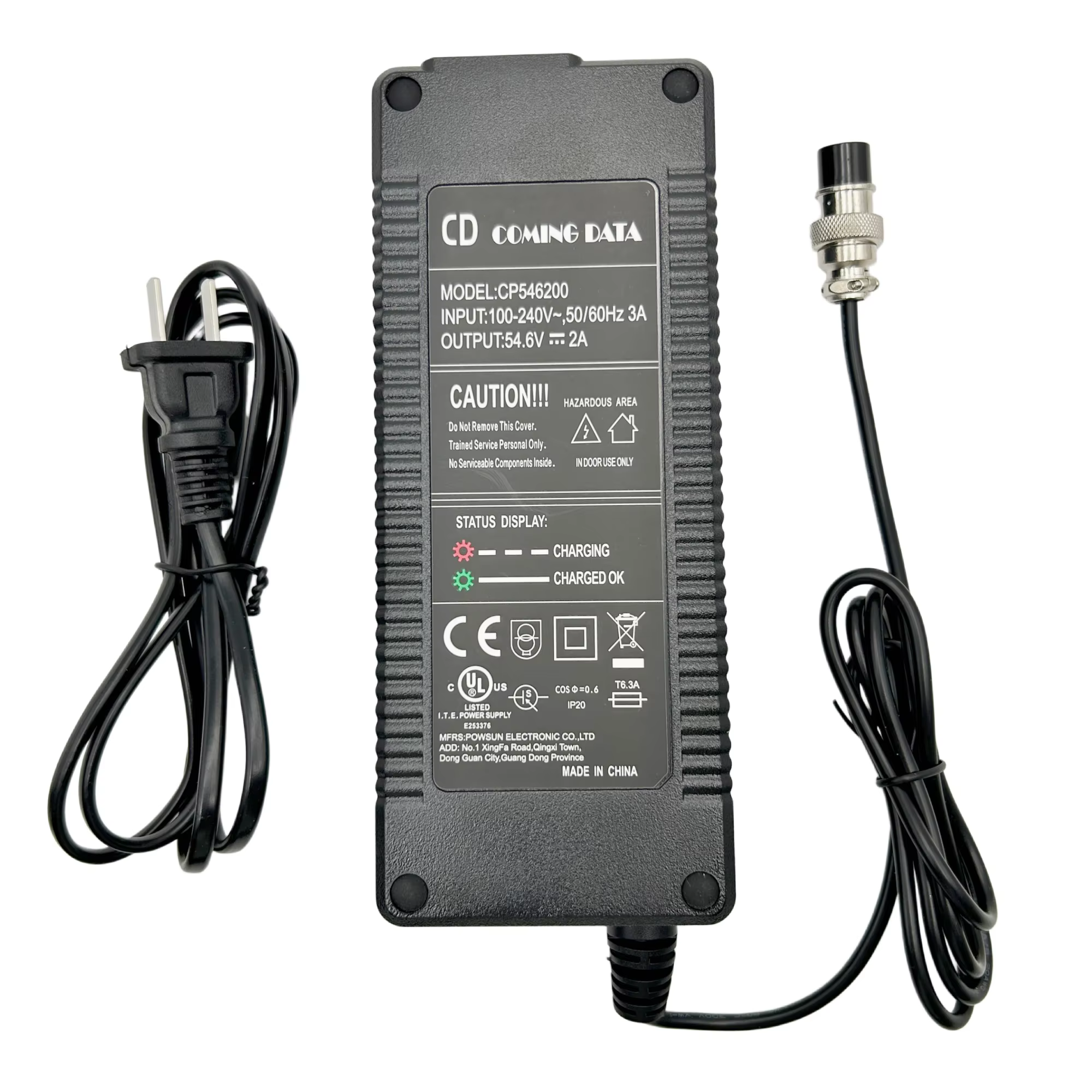 Chargeur d'origine Joyor S5 S8 S10 S5pro S5z S10z T6 T10, sortie 54,6V/67,2V, chargeur de batterie p
