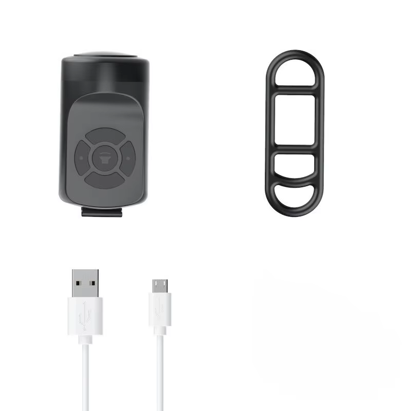 Sonnette électrique de vélo, klaxon de chargement USB, anneau de sécurité d'avertissement pour vtt,