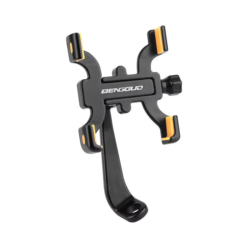 Support de téléphone pour vélo, support de téléphone en alliage d'aluminium, support à quatre griffe