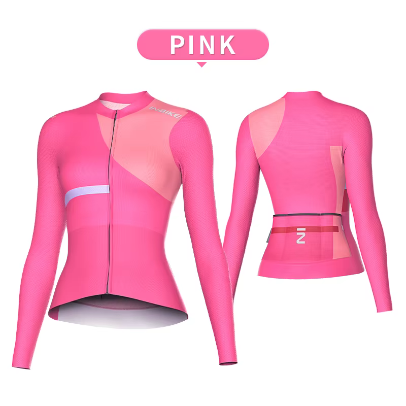 INBIKE-Maillot de cyclisme à manches longues pour femme, chemises de route de montagne, vêtements de