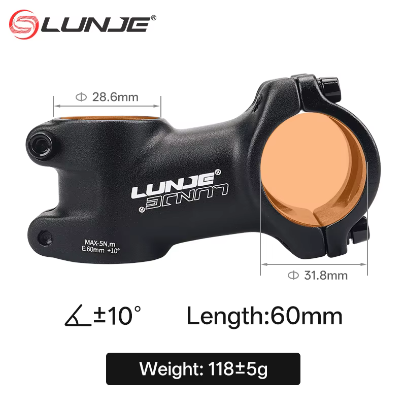 Puissance de vélo ultralégère 60/70/80/90/100/110MM tige de vélo vtt 10/17/25/35 degrés pièces de vé